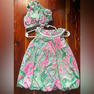 Lilly Pulitzer toddler Floral Dress with Bloomers